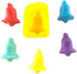 Flexible Molds - Leaf, Rose, Heart, Bell (4 cavity) - Cream Cheese Mint Molds - Candy Melts - Fondant - Caramels - Soft Candy Molds