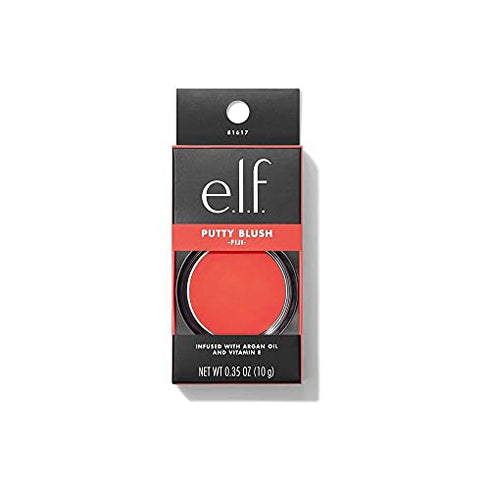 e.l.f. Putty Blush, Creamy & Ultra Pigmented Formula, Infused with Argan Oil & Vitamin E, Caribbean, 0.35 Oz (10g)