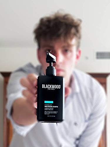 Blackwood For Men HydroBlast Moisturizing Shampoo - Best Men's Moisturizing Shampoo w/ Pump for Dry or Damaged Hair Care | Sulfate-Free Natural Shampoo for Men that Softens Coarse or Curly Hair