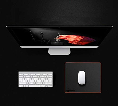 Seihoo Mouse Pad, Resin Hard Surface Mouse Mat Polymer Silicone Bottom Gaming Mousepad No Smell Waterproof for Games, Office 24 x 20cm (9.5 x 7.8in)