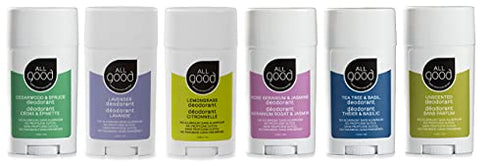 All Good Deodorant, No Aluminum, Vegan (Rose Geranium & Jasmine)(2-Pack)