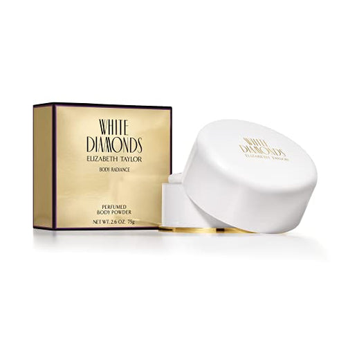 Body Powder for Women by Elizabeth Taylor, Fragrance with Body Puff, White Diamonds, 2.6 Oz