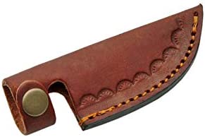 SZCO Supplies 7.25” Small Upsweep Drop-Point Outback Pakkawood Handle Skinning Knife with Sheath