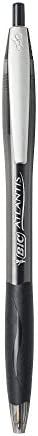 BIC Atlantis Original Retractable Ball Pen, Medium Point (1.0mm), Black, 4-Count