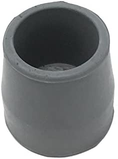 PCP Replacement Walker Tips, Reinforced Rubber Glides, Fits 1.14" Diameter, 1.25" Traction Base, 4 Count