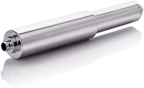 Universal Plastic Spring Loaded Toilet Paper Roll Holder Replacement , Chrome (1, Chrome)