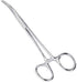 Apical Set of Kelly Forceps Locking Tweezers Clamp, Silver, Straight &Curved, 5-1/2 Inch