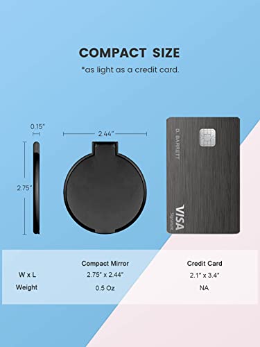 Compact Mirror Bulk, Round Makeup Mirror for Purse, Set of 12 (4-Color)
