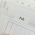 2023 Monthly Planner Refill 5-1/2" x 8-1/4", 12 Months from January 2023 to December 2023, Two Pages Per Month, Ruled Box, Desk Size 4, 7-Hole Punched