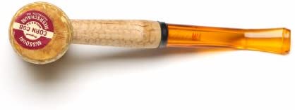 Missouri Meerschaum - Legend Corn Cob Tobacco Pipe - 5th Avenue, Bent Bit