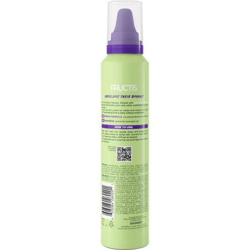 Garnier Fructis Style Curl Construct Creation Mousse, Curly Hair, 6.8 oz.