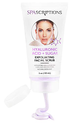 Face Exfoliating Scrub Hyaluronic Acid & Sugar Face Wash - 5 Oz