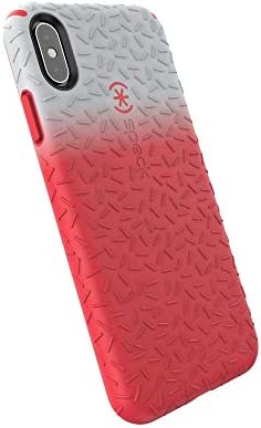 Speck Products CandyShell Fit iPhone Xs Max Case, Dolphin Grey Ombre Mercury Red/Mercury Red