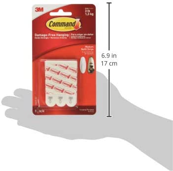Command Medium Mounting Refill Strips, 18-Strip