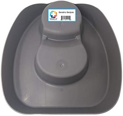 Heavy Duty Large Bariatric Bedpan – Wide Smooth Contoured Stackable Bed Pan – Portable and Easy to Clean - for Bed-Bound/Bedridden Patient. for Women and Men