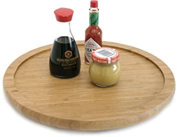Lipper International Acacia Wood 14" Kitchen Turntable