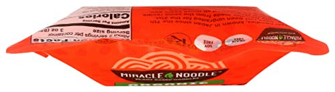 MIRACLE NOODLE Organic Plant Based Fettuccine Noodles, 7 OZ