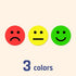 1" Happy/Sad Smiling Face Behavior Stickers - (Red/Yellow/Green), Pack of 1200