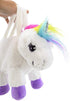 Plushible Bridging Miles with Smiles Plush Unicorn Purse - Soft, Fluffy, Functional Stuffed Unicorn Purse for Kids - Cute Stuffed Animal Unicorn Toy