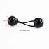 12 Pcs Hair Ties 25mm Ball Bubble Ponytail Holders Colorful Glitter Galactic Elastic Accessories for Kids Children Girls Women All Ages (Black)