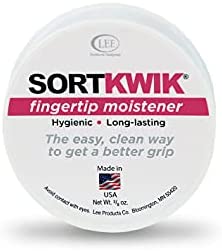 LEE 20053 Sortkwik Fingertip Moisteners, 3/8 oz, Pink (Pack of 3)
