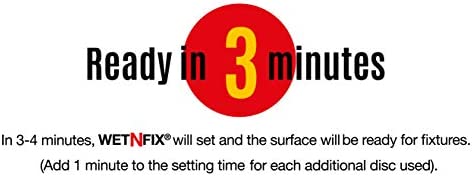 WETNFIX (20 Discs) - Fixing Wall Anchors Fast! Ideal for Loose Wall fixtures Such as Curtain Rails, Toilet roll Holders. Ideal for Drywall and Masonry.