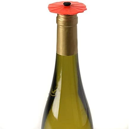 Charles Viancin Bottle Stopper - Sunflower, Poppy and Pink Hibiscus, Set of 3