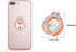 lenoup Glitter Bling Bling Phone Ring Holder, Sparkle Phone Ring Artificial Diamond Stand, Rhinestone Cell Phone Finger Ring for Phones,Pad(Rose Gold)