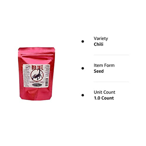 7 Dried Whole Scorpion Chili Peppers Trinidad Moruga Hot Pepper Red Tail +2 Free