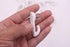 20PCS White Powerful Concrete Hard Wall Drywall Picture Hooks Non-Trace Hanging Hook Traceless Nail Plastic Wall Hook for Picture Photo Frame Clock Hangers(5cm/1.97 Length)