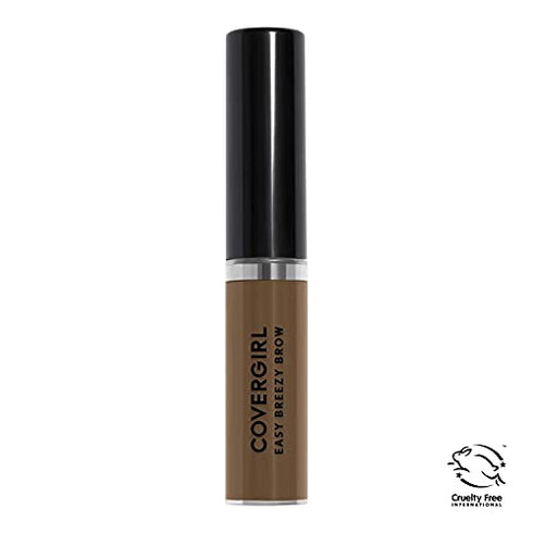 COVERGIRL Easy Breezy Volumizing Brow Gel, Waterproof, 0.16 Oz, Eyebrow Gel, Brow Gel, Long Lasting, Easy Application, Infused with Argan Oil, Cruelty Free