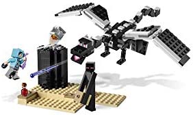 LEGO Minecraft The End Battle 21151 Ender Dragon Building Kit Includes Dragon Slayer and Enderman Toy Figures for Dragon Fighting Adventures (222 Pieces)