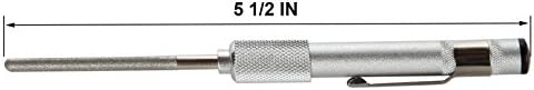 Trenton Gifts Crystal and Glass Repair File, Carbide Metal Diamond Grit Tool