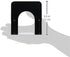 Universal Economy Bookends, Standard, 4 3/4 x 5 1/4 x 5, Heavy Gauge Steel, Black, 1 Pair (UNV54051)