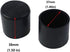 Antrader 1-1/2 Inches Diameter PVC Round Table Chair Leg Tips Caps Furniture Feet Pads Tile Floor Protectors, Black, Pack of 4