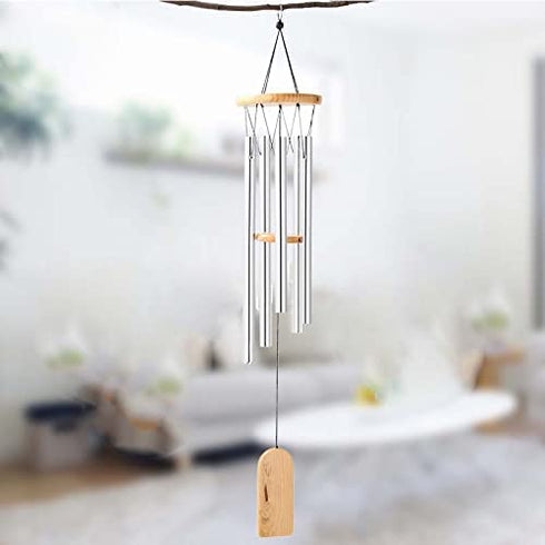 60 Pieces Wind Chime Tubes Parts Supplies Windchime String Metal Tubes for Crafts DIY Wind Chimes Kits for Adults Kids Arts and Crafts