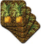 3dRose CST_220881_1 A Pair of Juicy Tropical Pineapples Botanical Illustration Soft Coasters (Set of 4)