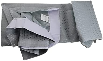 Fabric Sink Skirt Diamond Mosaic Stitch Platinum Silver Grey