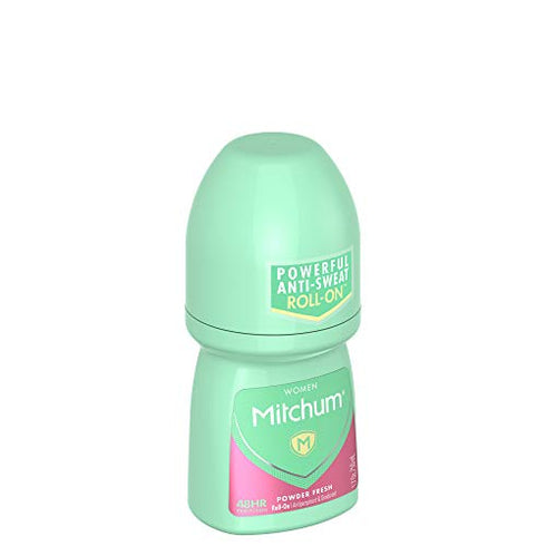 Mitchum Women Invisible Roll-On, Powder Fresh 1.7 oz (Pack of 3)