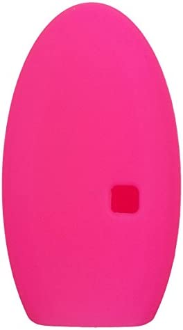 KAWIHEN Silicone Key Fob Cover Fit for Nissan 5 button(PINK)