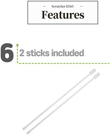 Cast Itch Scratcher and Cleaner Sanitizer for Itching and Cleansing Cast Covered Arms and Legs Relief from Itch 2 Sticks Included