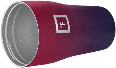 IRON °FLASK Rover Tumbler 2.0 - 16 Oz, 2 Lids (Straw/Flip), Vacuum Insulated Stainless Steel Bottle, Modern Double Walled, Simple Thermo Travel Mug, Hydro Water Metal Canteen - Dark Rainbow