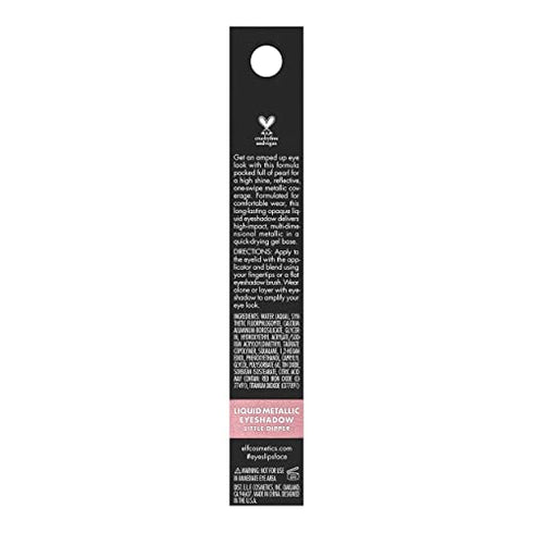 e.l.f. Liquid Metallic Eyeshadow, Gel Formula, High-Impact Multi-Dimensional Finish, One-Swipe Coverage, Little Dipper, 0.1 Fl Oz (3mL)