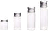 10Pcs Glass Sealed Bottle with Screw Aluminum Cap Clear Tiny Empty Sample Vials Glass Jars Containers Cute Wishes Bottle (15ml)