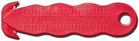 Klever Innovations Cutter Stainless Steel Package Opener, Safety Utility Cutter Assorted Colors 10 pcs, KLEVER - 10/PACK MIX