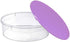 Zilpoo Plastic Pie Carrier with Lid, 10.5”, Cupcake Container, Muffin, Cookies, Cake Holder, Round Freezer Storage Food Keeper with Cover, Purple