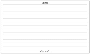 Rite In The Rain Weatherproof Recipe Cards, 6" x 5", 2-Sided, 100# Card-stock Paper, 50 Pack (No. RC35), White