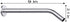 9 Inch Shower Arm with Flange,ABS Chrome Construction,Shower Arm Water Outlet,Universal Extra Long Shower Pipe Extension Extender,Polished Chrome