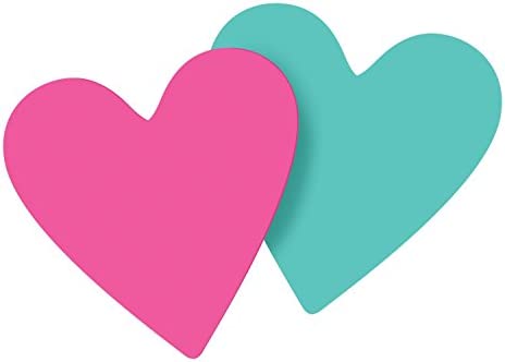 Post-it Super Sticky Notes, 3 in x 3 in, Heart Shape, Assorted Colors, 75 Sheets/Pad, 2 Pads/Pack (7350-T-HRT)
