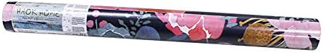 HAOKHOME 93005-1 Peel and Stick Modern Floral Wallpaper Pink/Green/Navy/Orange Vinyl Self Adhesive Prepasted Decorative 17.7in x 9.8ft